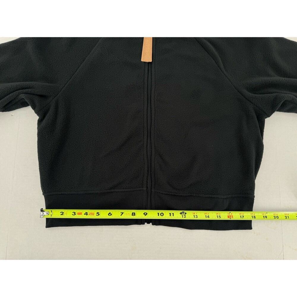 Skims Fleece Lounge Track Jacket Sz XXL Cropped Black Onyx Outdoor Casual New - Picture 7 of 15